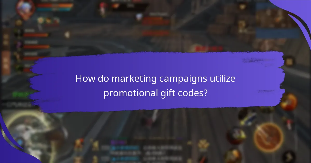 How do marketing campaigns utilize promotional gift codes?