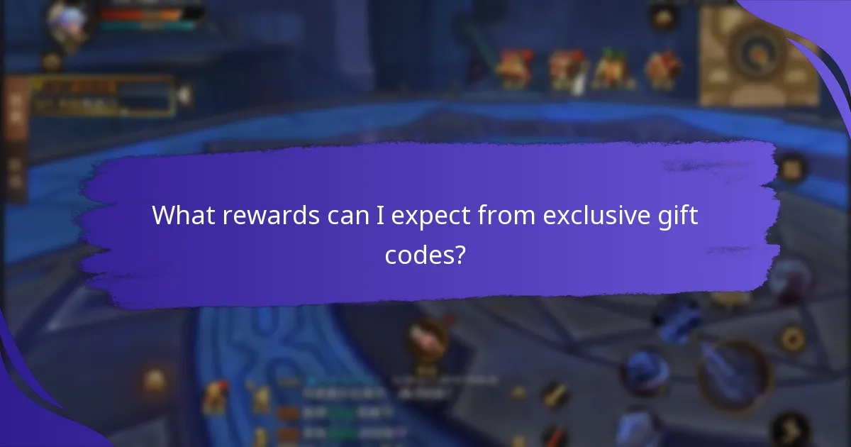 What rewards can I expect from exclusive gift codes?